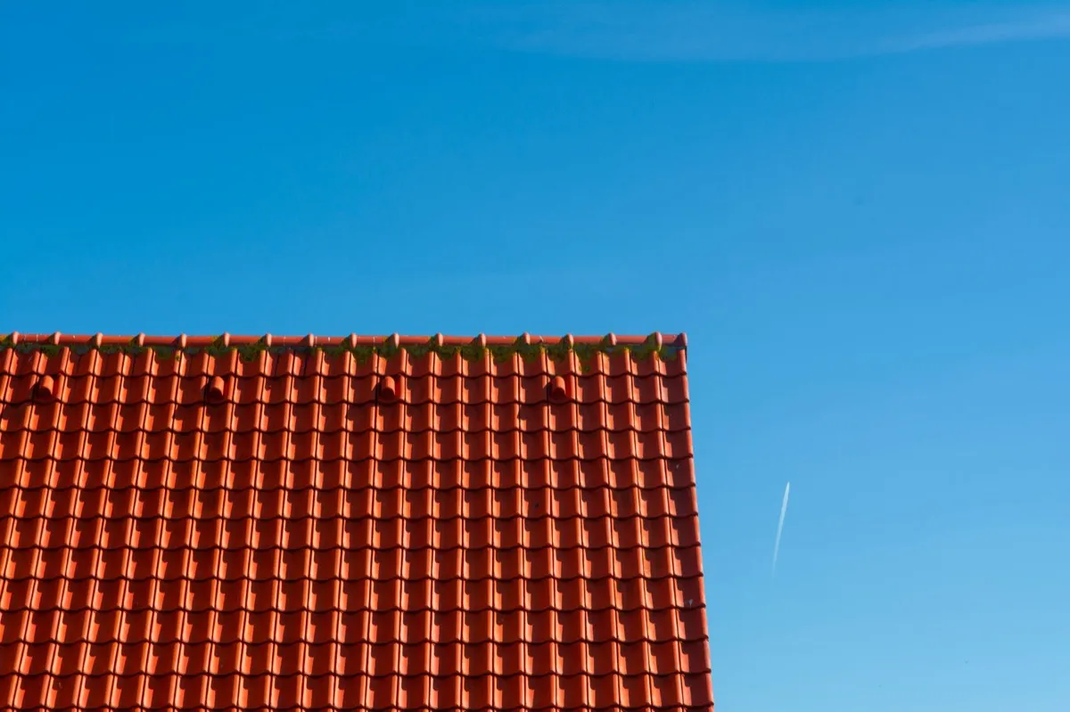 Tile roof gable in full sun, the kind of exposure that sets roof life in Parma, OH